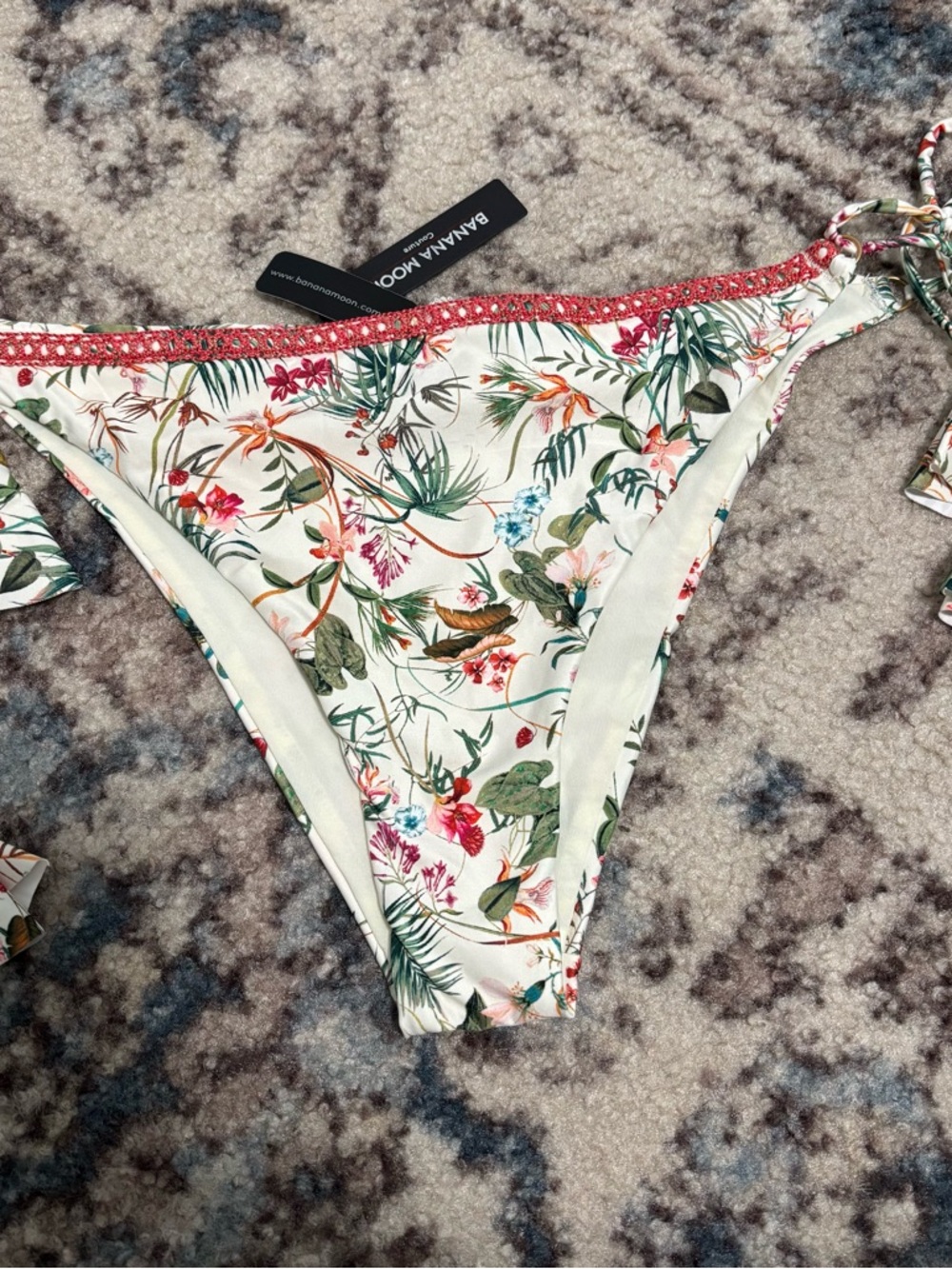 NEW Banana Moon Taka Kilifi Bikini Bottom Floral Tie-Side Bikini Bottom - Picture 3 of 9